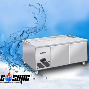 Bàn mát Salad Berjaya 2 cánh 1m8 BS2D/SSCF6/Z - Cosmic.vn